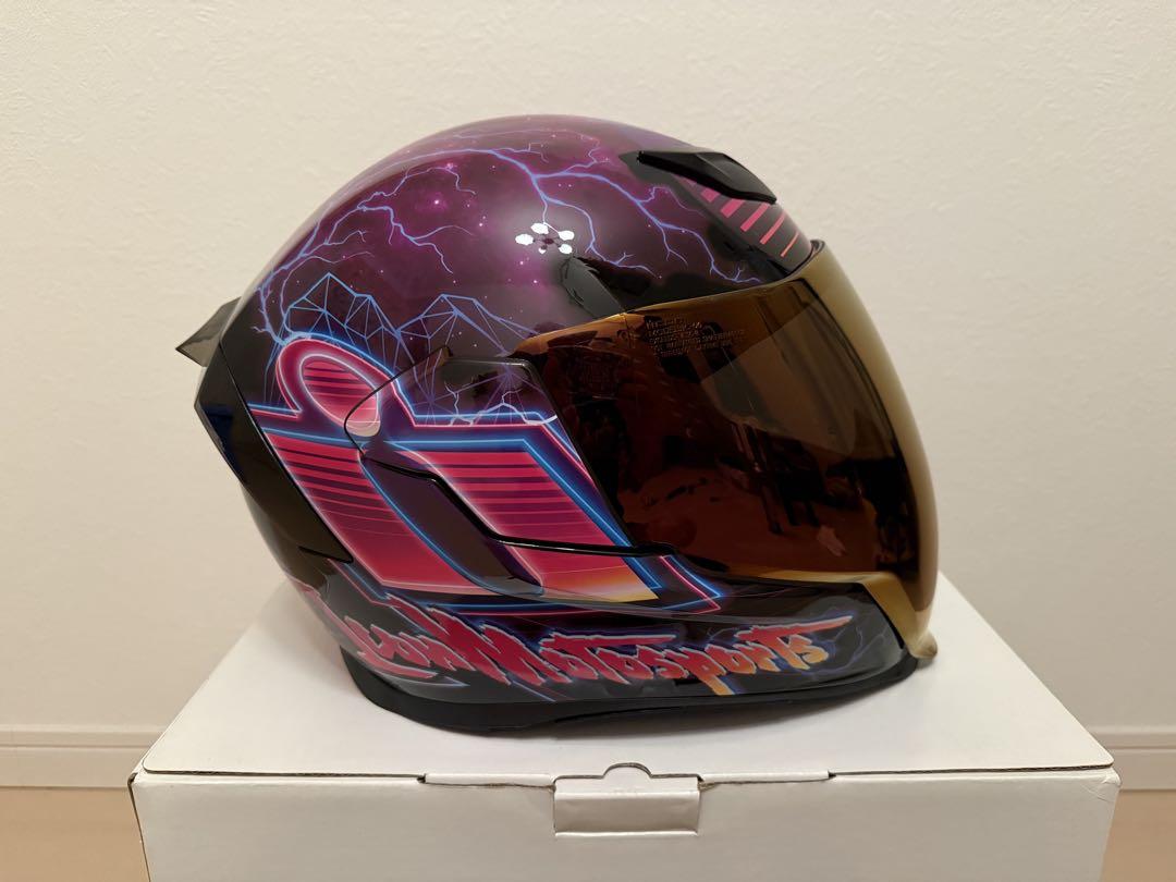 icon AIRFLITE HELMET SYNTHWAVE 美品