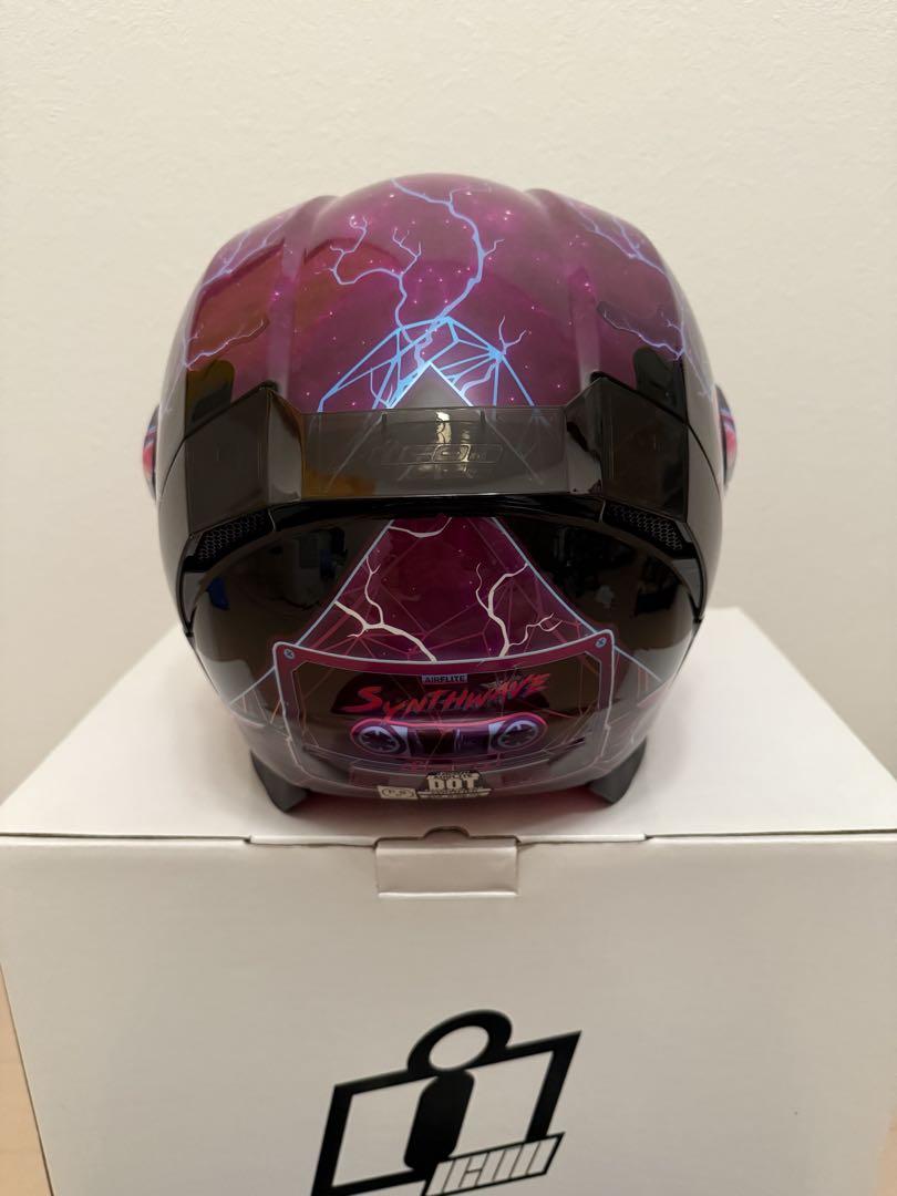 icon AIRFLITE HELMET SYNTHWAVE 美品