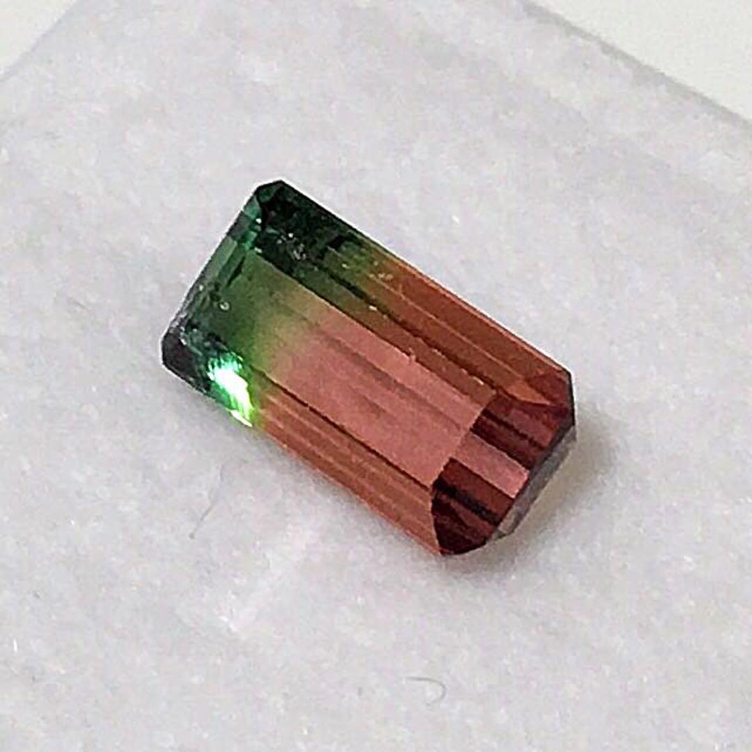 《宝石⚜ルース》希少☆天然パーティーカラー トルマリン 1.765ct 鑑付