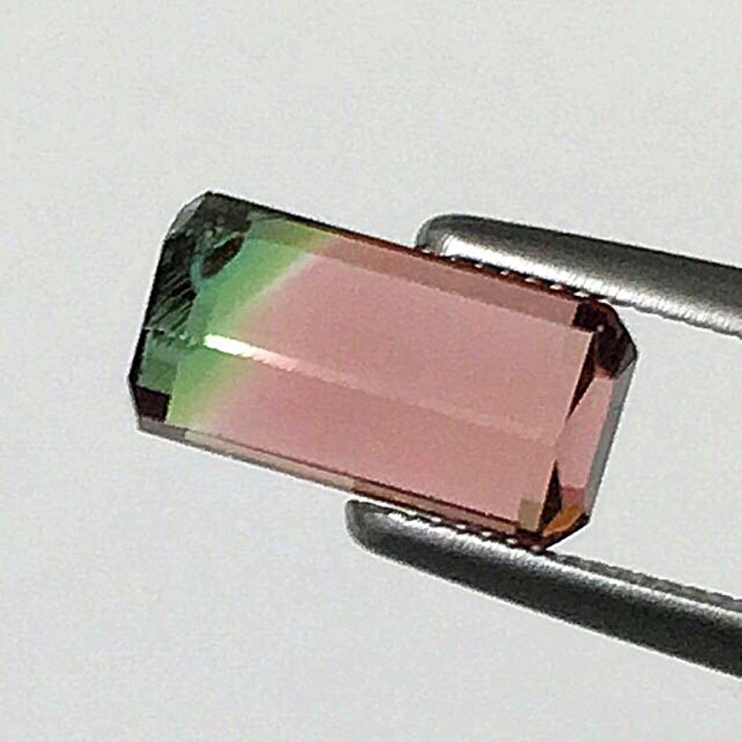 《宝石⚜ルース》希少☆天然パーティーカラー トルマリン 1.765ct 鑑付