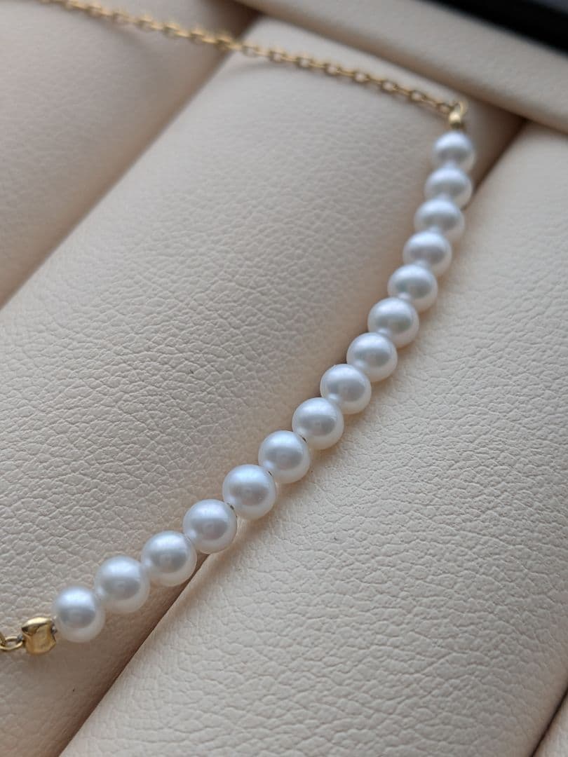 パールネックレス　淡水パール　本真珠　ステンレスチェーン　艷やか　冠婚葬祭　新品 パールネックレス 淡水パール 本真珠 ステンレスチェーン 艷やか