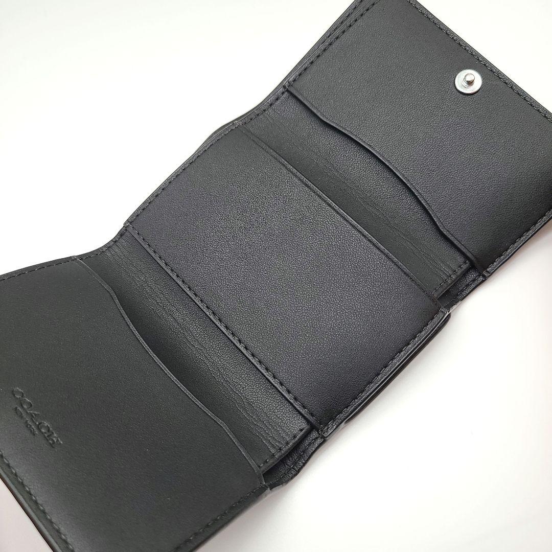 COACH 折り財布 新品 ブラック シグネチャー 最新作 限定品 小銭入れ