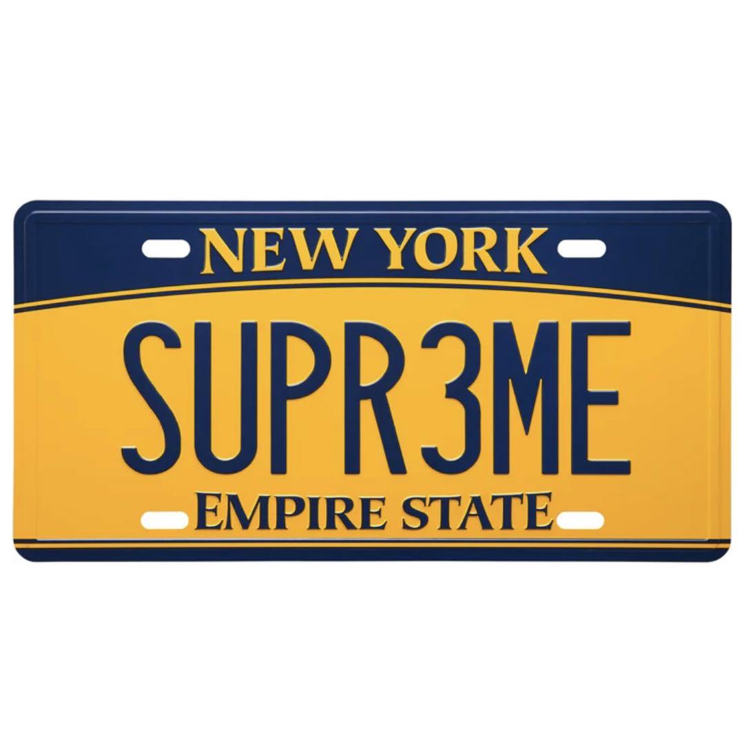 【新品未開封】Supreme 25ss ライセンス プレートアクセサリー
