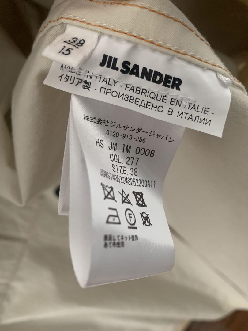 JIL SANDER フラップポケット　シャツジャケット　ホワイト