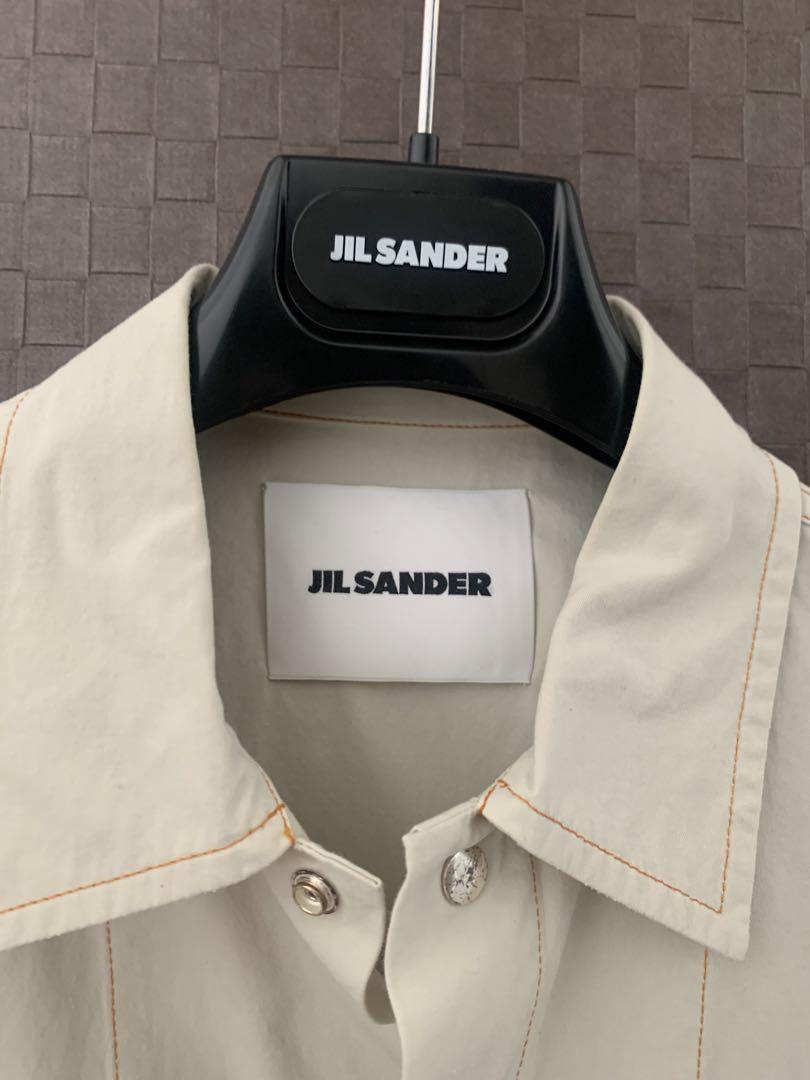 JIL SANDER フラップポケット　シャツジャケット　ホワイト
