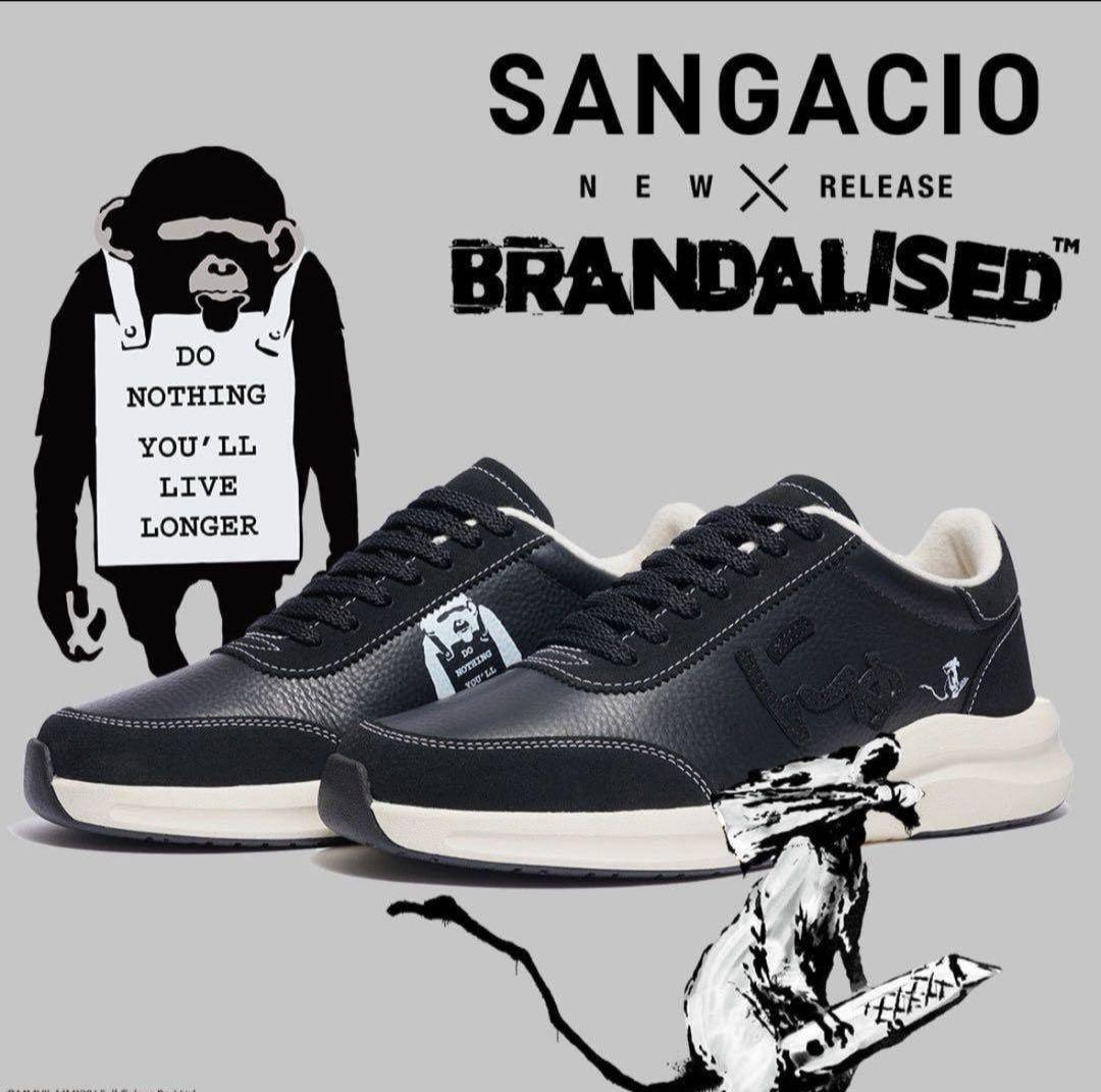 バンクシーグラフィティフォト　にゅBLOWBRANDALISED スニーカー