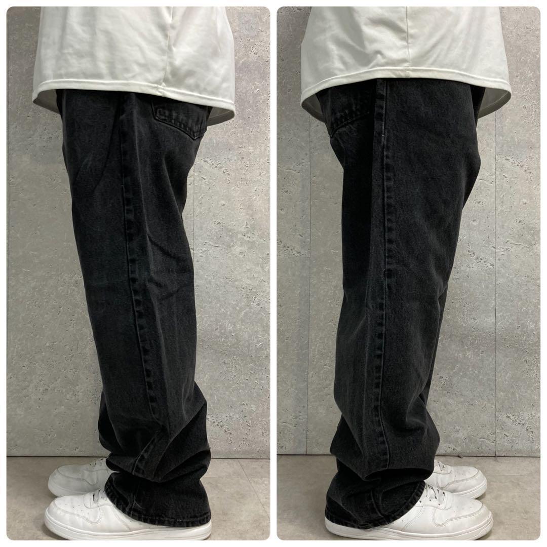 リーバイス505 ブラックデニム　ジーンズ　ビックサイズパンツW42 L32 W42 L32】Levi's 505 Black Denim 