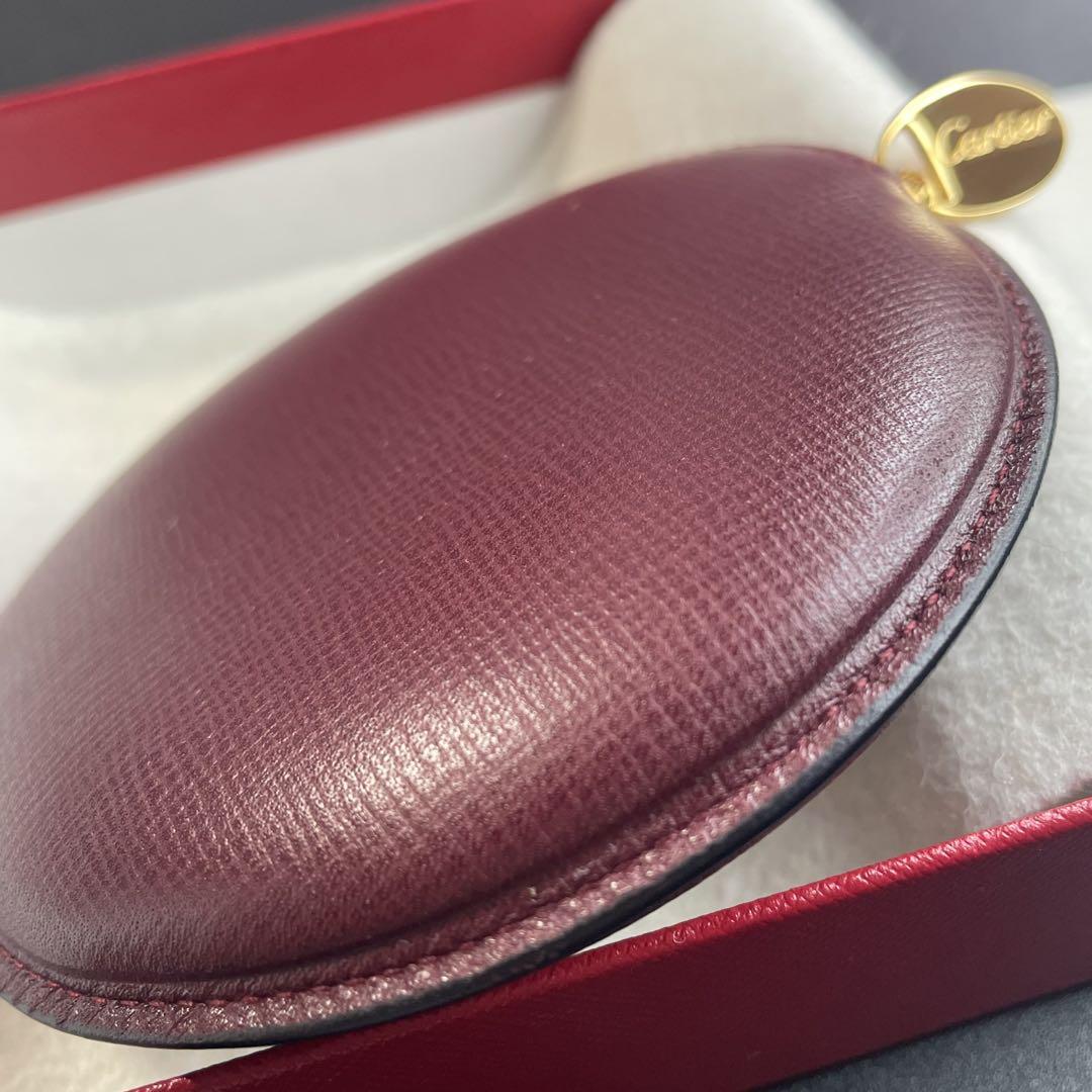 【未使用 正規品】カルティエ コインケース 丸型 ボルドー 小銭入れ 財布