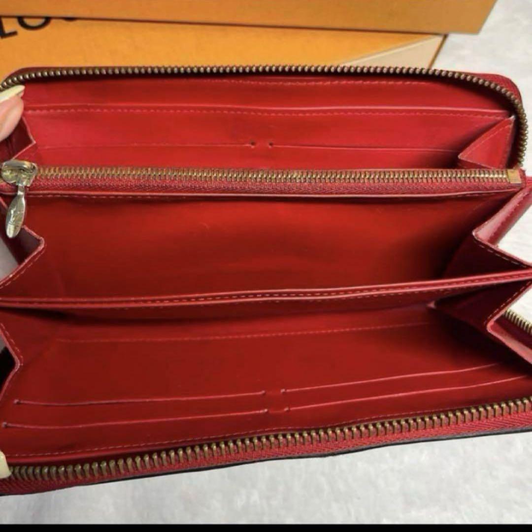 LOUIS VUITTON ヴェルニ ブラック レッド 長財布 Louis Vuitton ヴェルニ 長財布 ブラック レッド - メルカリ