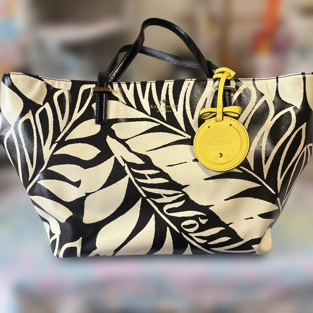 kate spade 葉柄エコバッグ