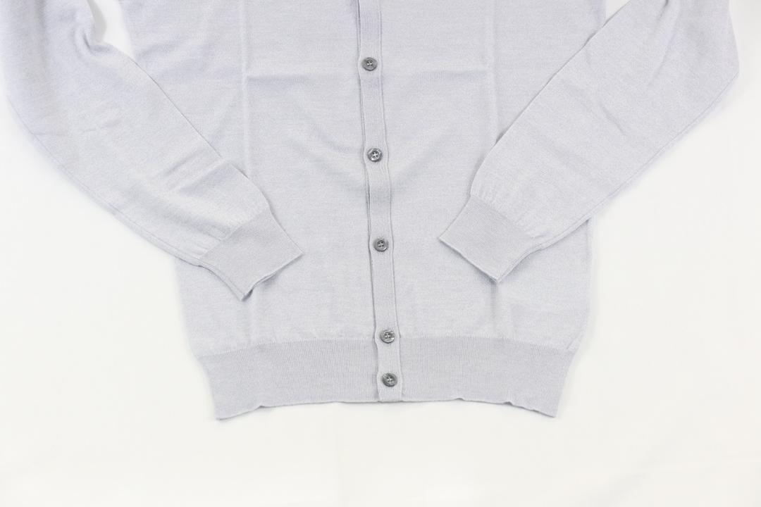 新品 John Smedley　最高級コットン・ウール　 Sサイズ GREY