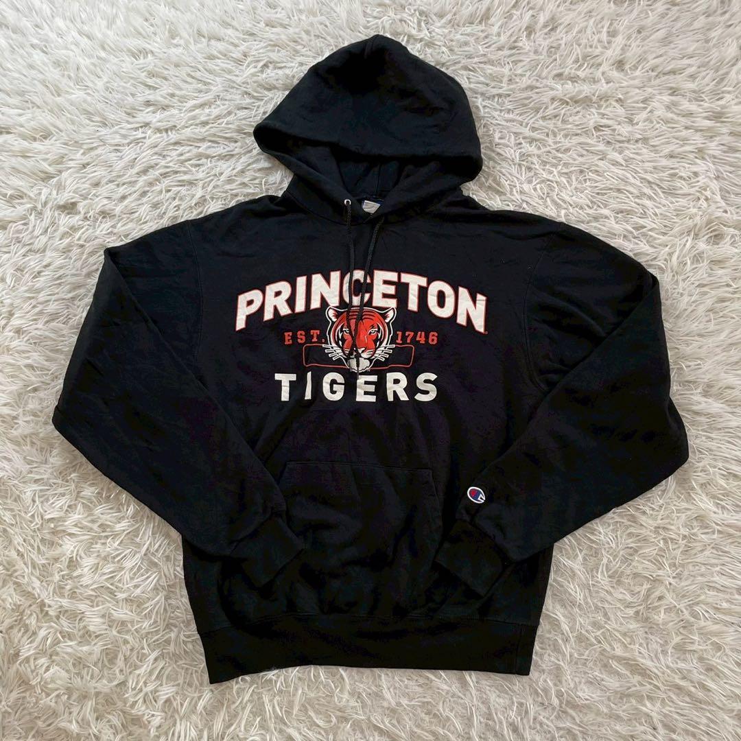 チャンピオン ロゴプリント 長袖 スウェットパーカー 4 ブラック Champion プルオーバー トレーナー メンズ champion 長袖スウェット カレッジロゴプリントパーカー - メルカリ