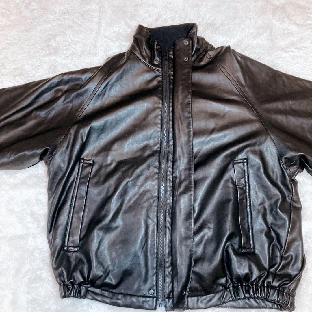 美品 CITEN UNITED ARROWS フェイクレザージャケット フリー