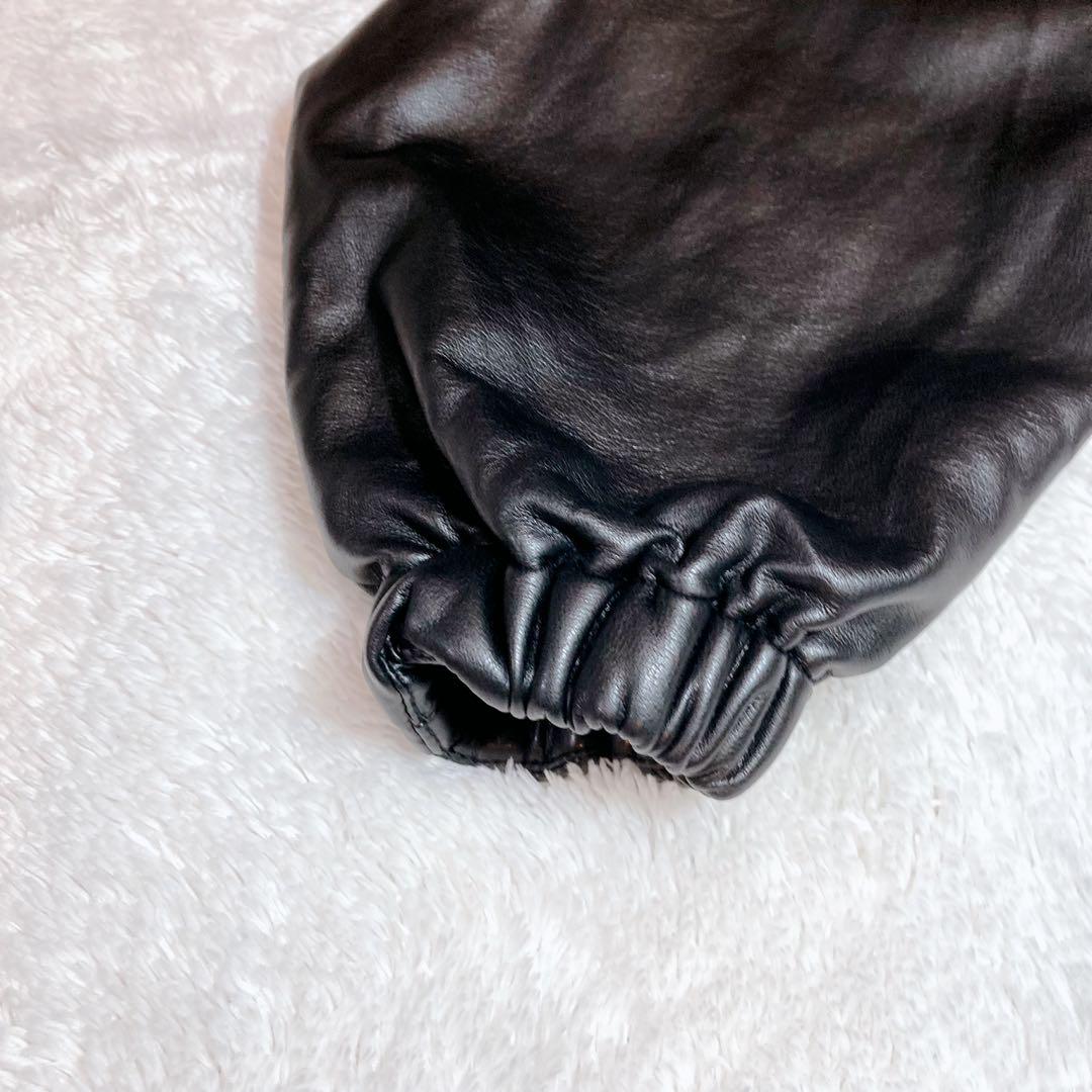 美品 CITEN UNITED ARROWS フェイクレザージャケット フリー