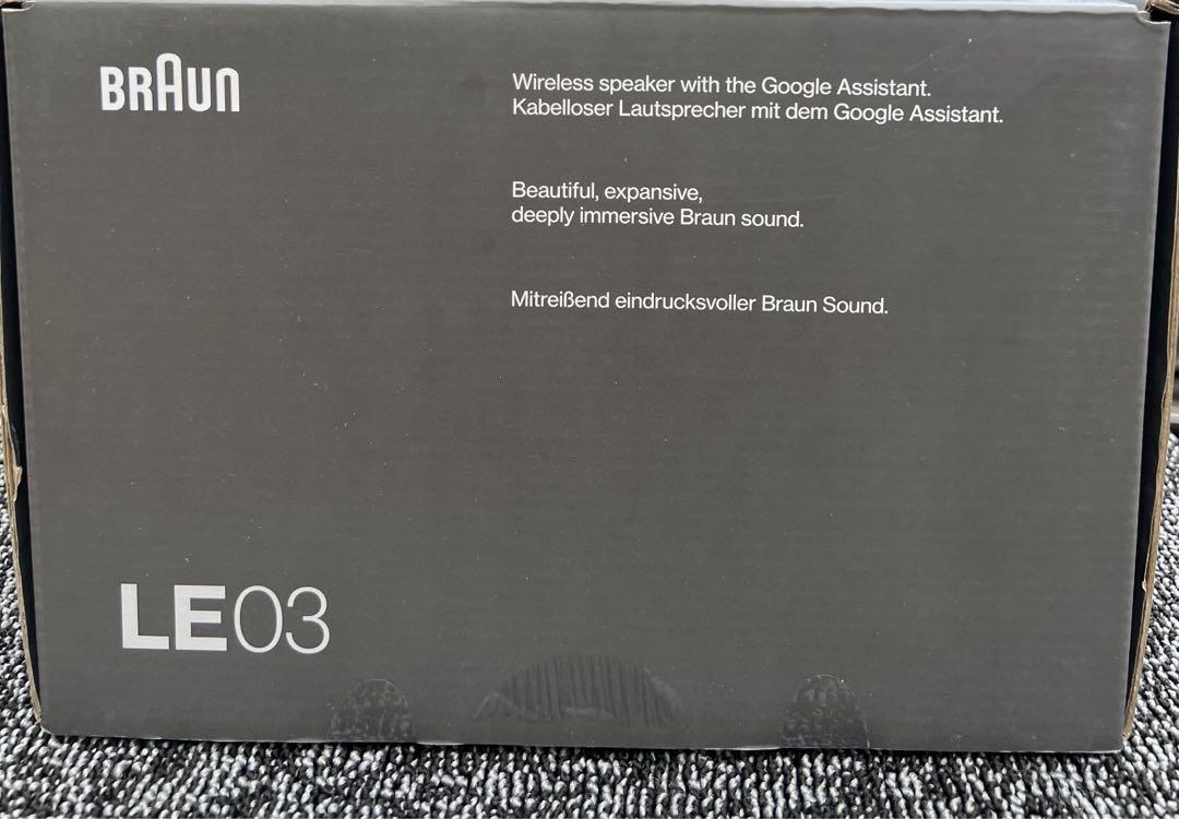 BRAUN ブルートゥーススピーカー LE03 ブラック BRA-0021 画像3