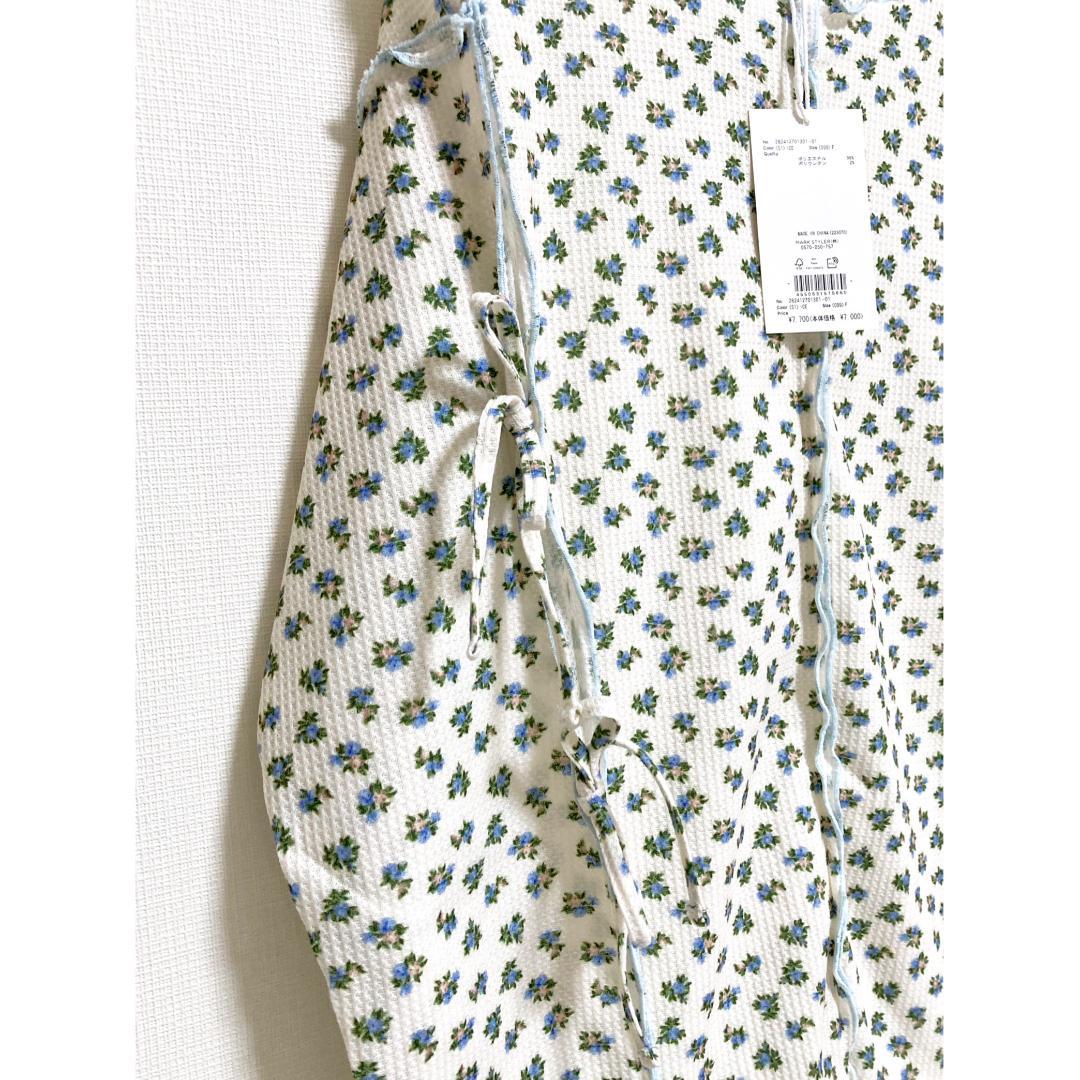 merry jenny 新品 ブルー カットアウト flowerサーマルtops