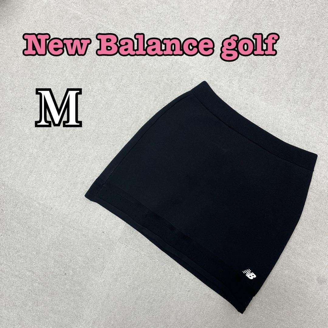 ★中古品★ New Balance Golf ニット スカート ブラック M