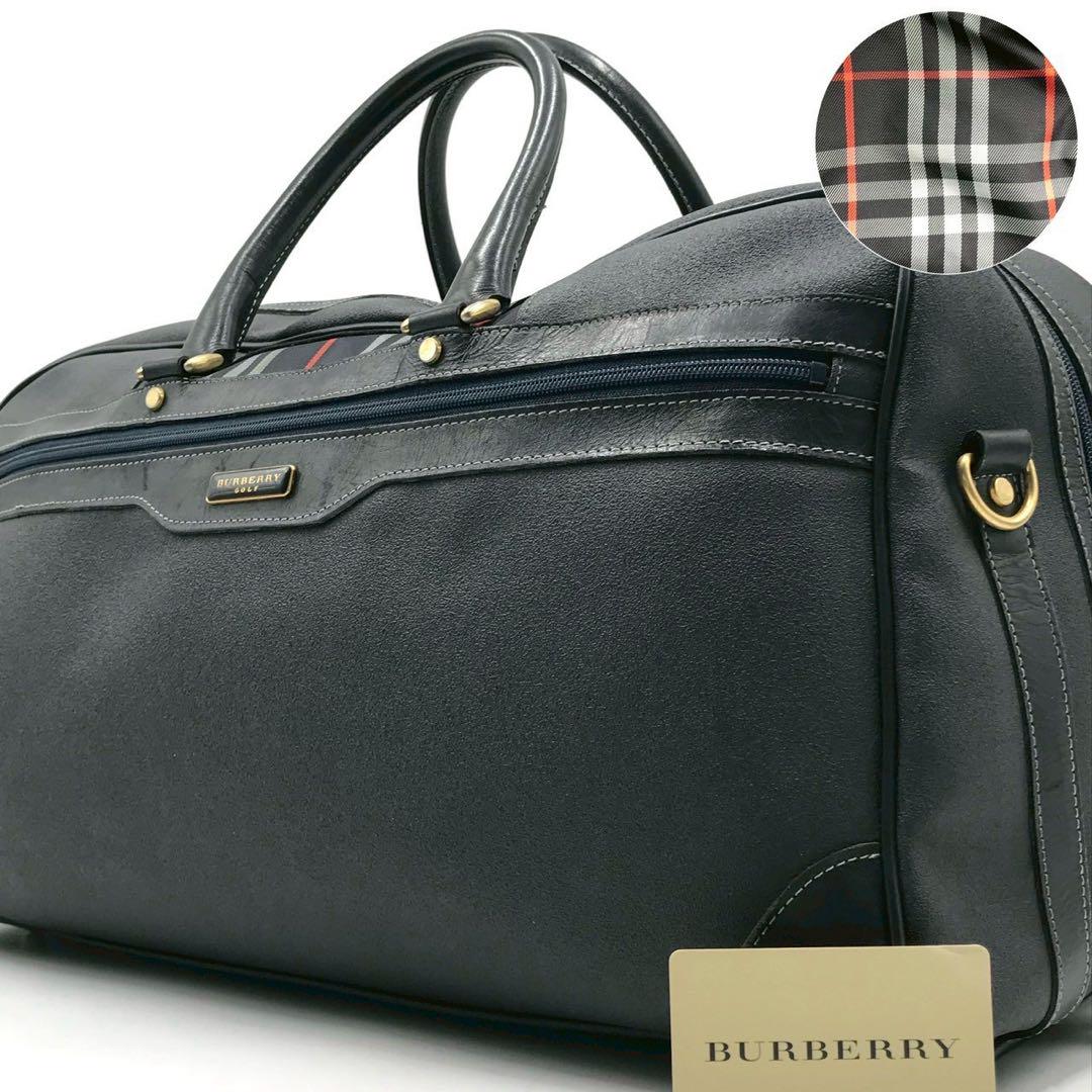 新作入荷!!】 BURBERRY メンズ ボストンバッグ バーバリーゴルフ