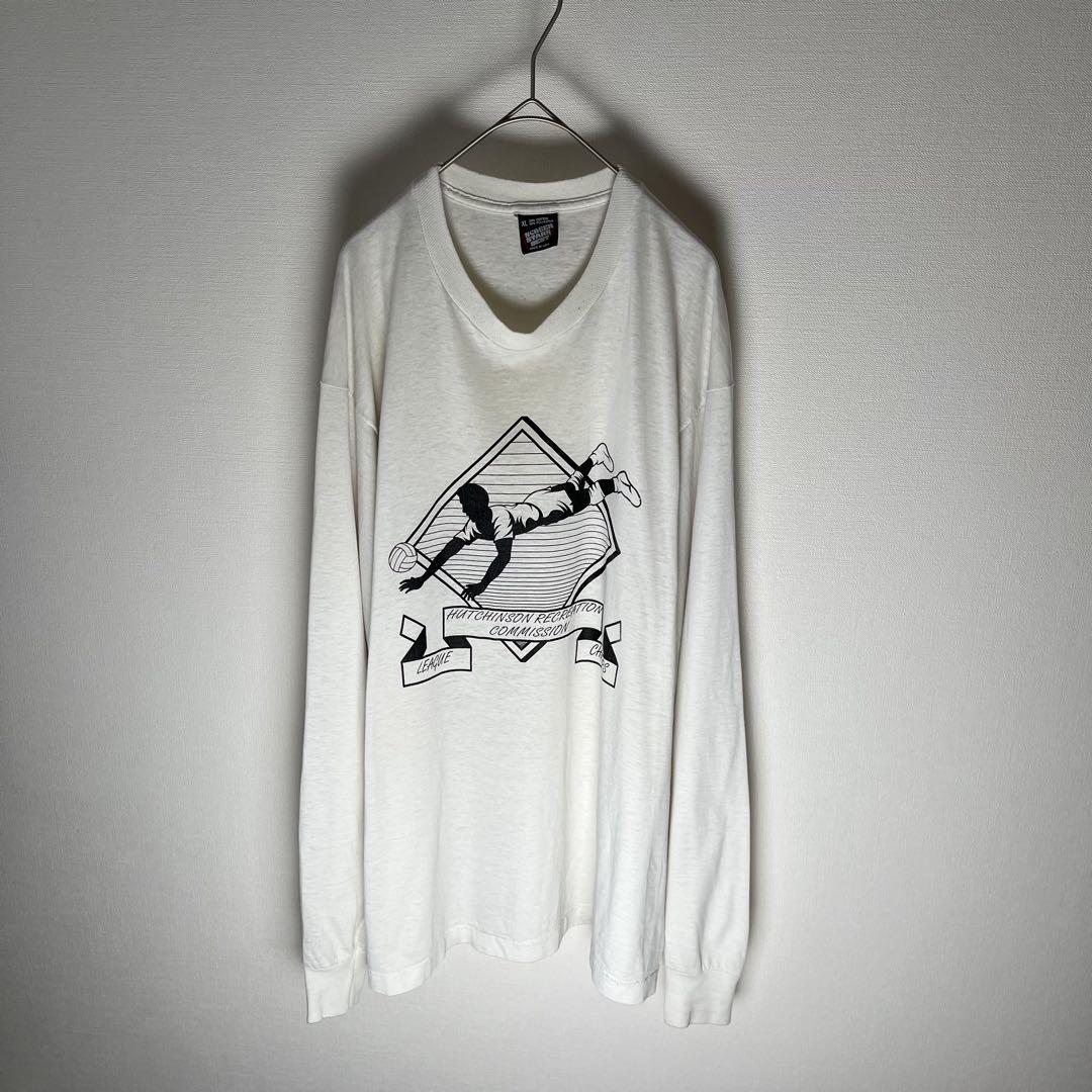 SCREEN STARS ロング Tシャツ USA ビンテージ 白 XL