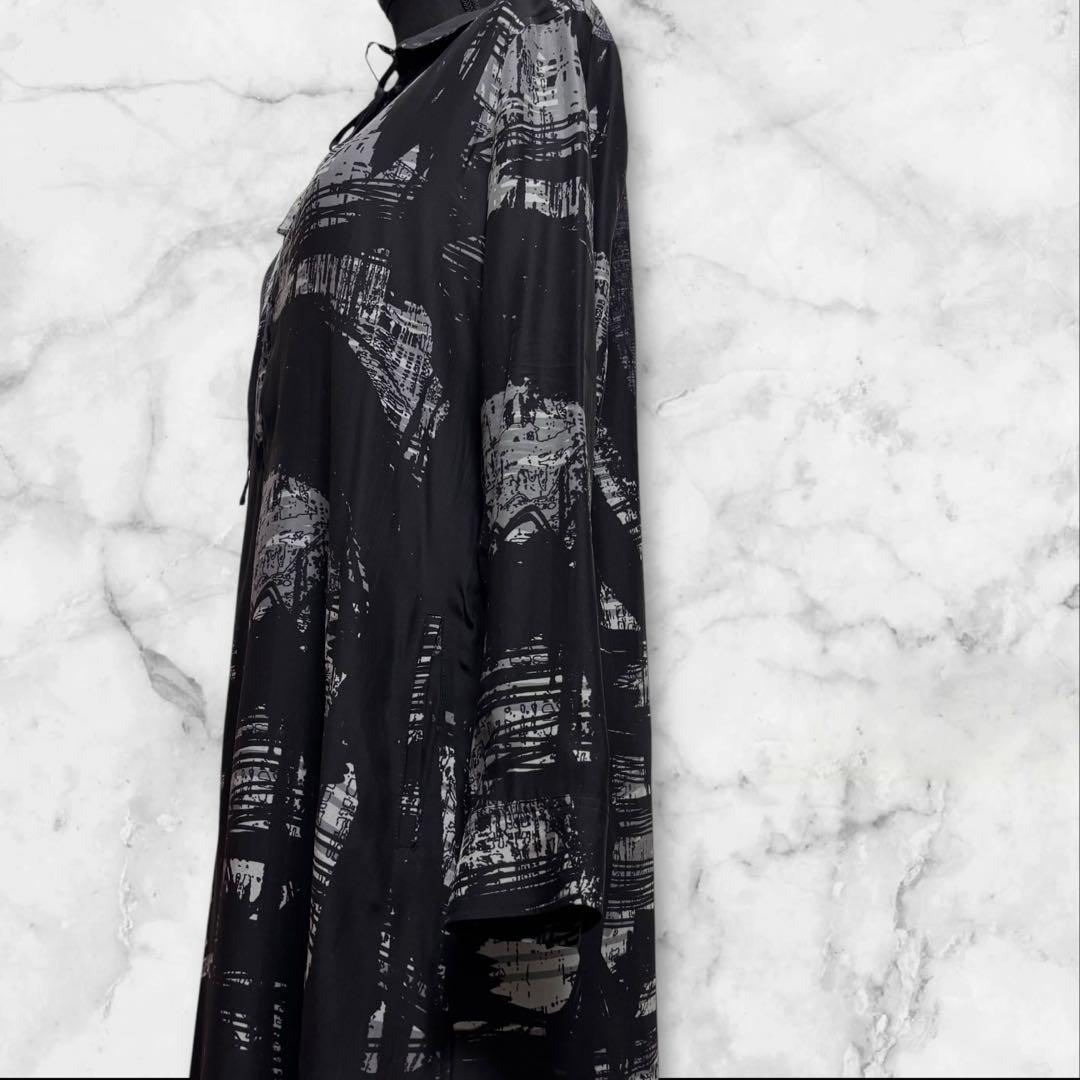 極美品【Yohji Yamamoto 】ロングワンピース 編み上げ　シルク【1