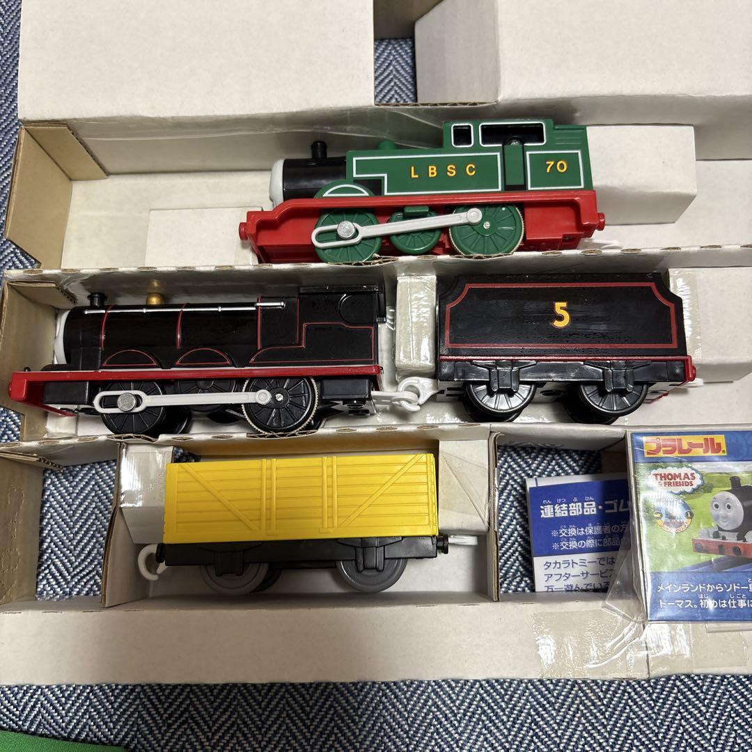 プラレール はじめてま物語セット　みどりのトーマス&くろいジェームス　廃盤