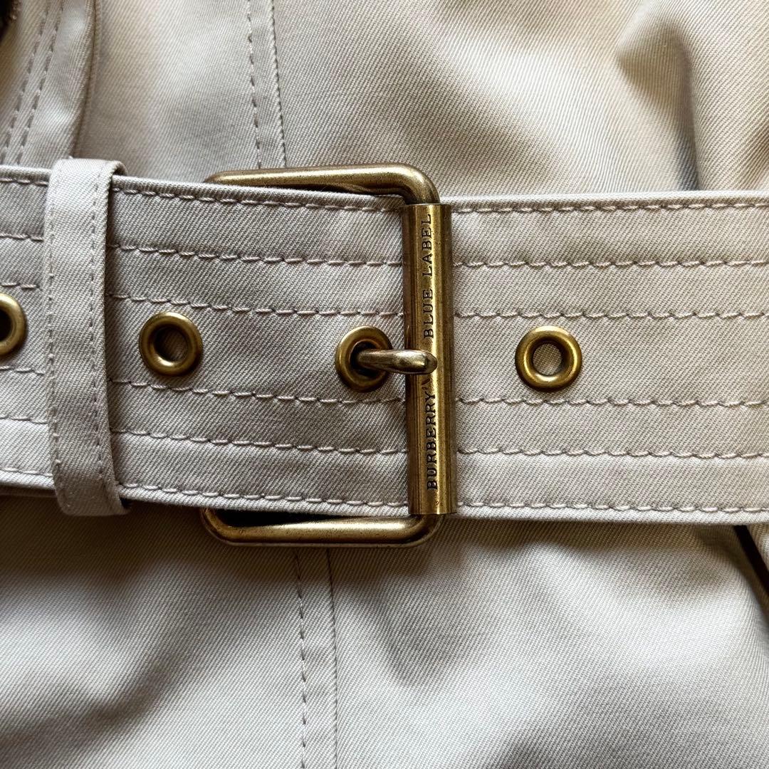 バーバリーブルーレーベル ノバチェック トレンチコート ライナー ベルトM BURBERRY BLUE LABEL GULLKHAN_COM
