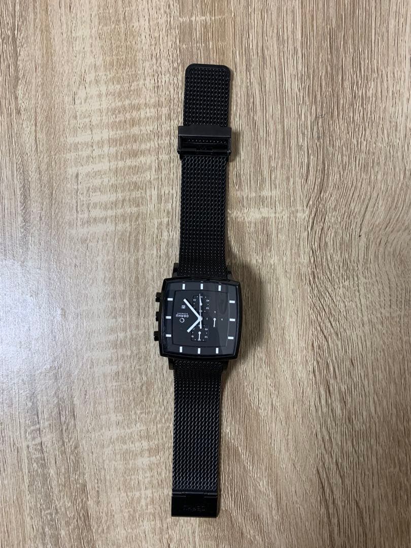 OBAKU ブラックメッシュバンド 時計