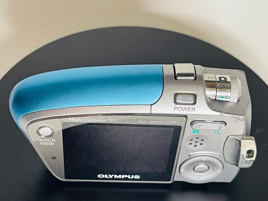 【動作品】OLYMPUS µ mini DIGITAL S ラグーンブルー 結構、使えるカメラです。』 オリンパス μ-mini DIGITAL S の
