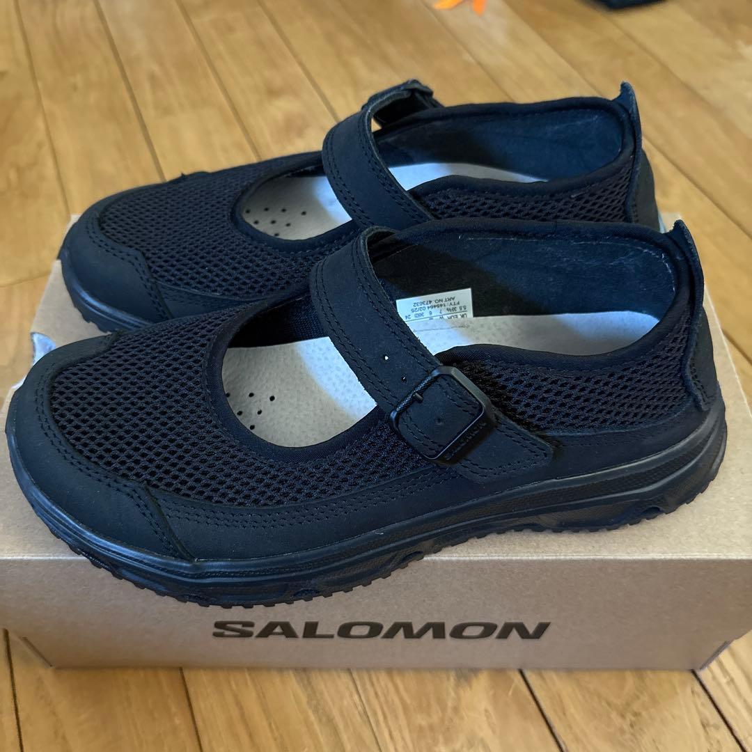 SALOMON スニーカーブラック24せンチ