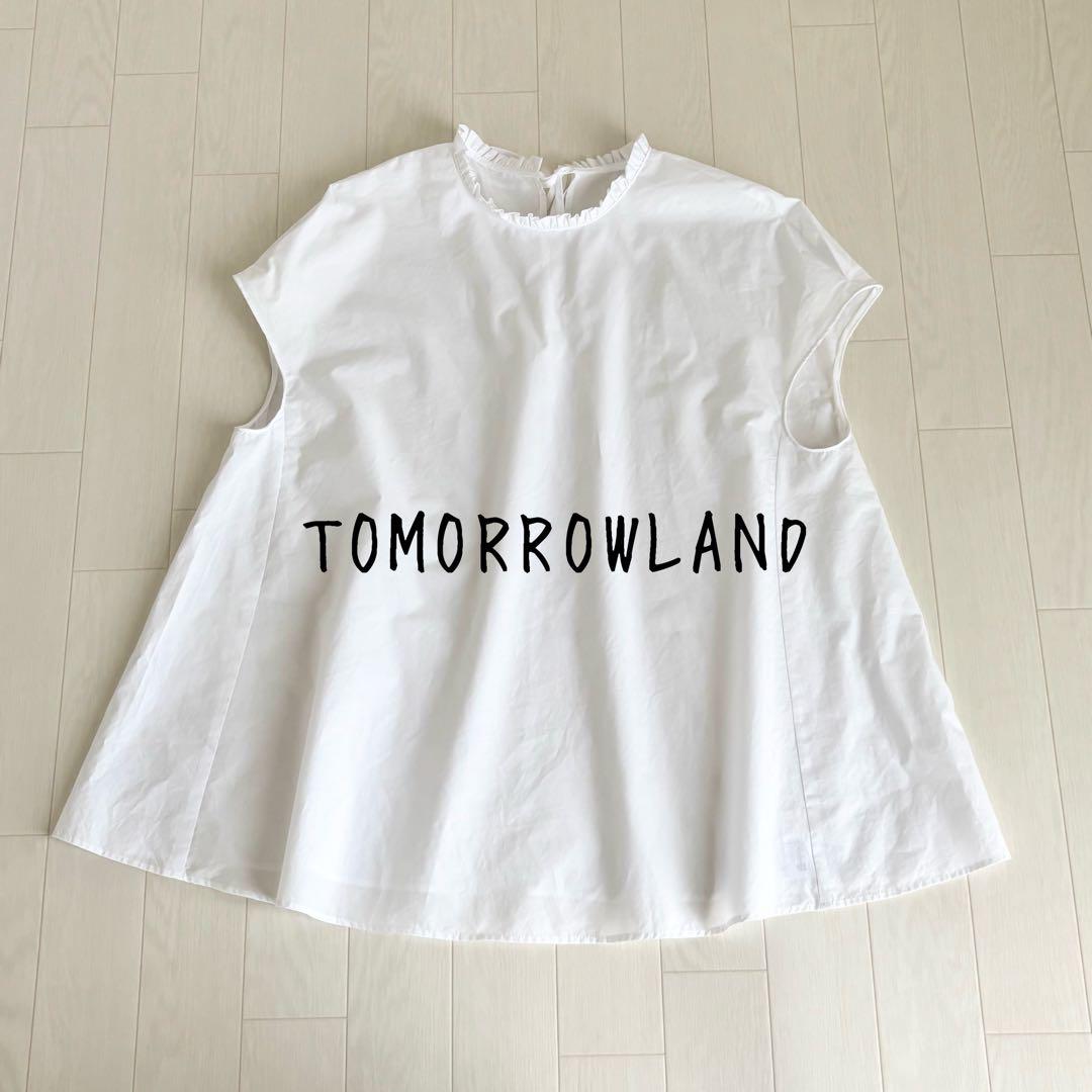 【美品】TOMORROWLAND プロセスドコットン Aラインブラウス TOMORROWLAND｜プロセスドコットン Aラインブラウス | Rakuten