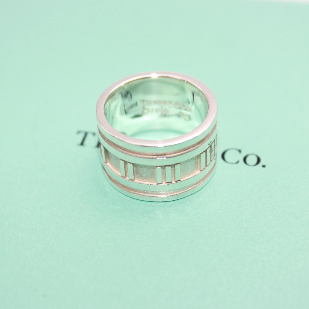 【美品】Tiffany & Co. ATLAS アトラス リング 925 11号 美品 Tiffany&Co.ティファニー アトラス ワイド リング 指輪 11