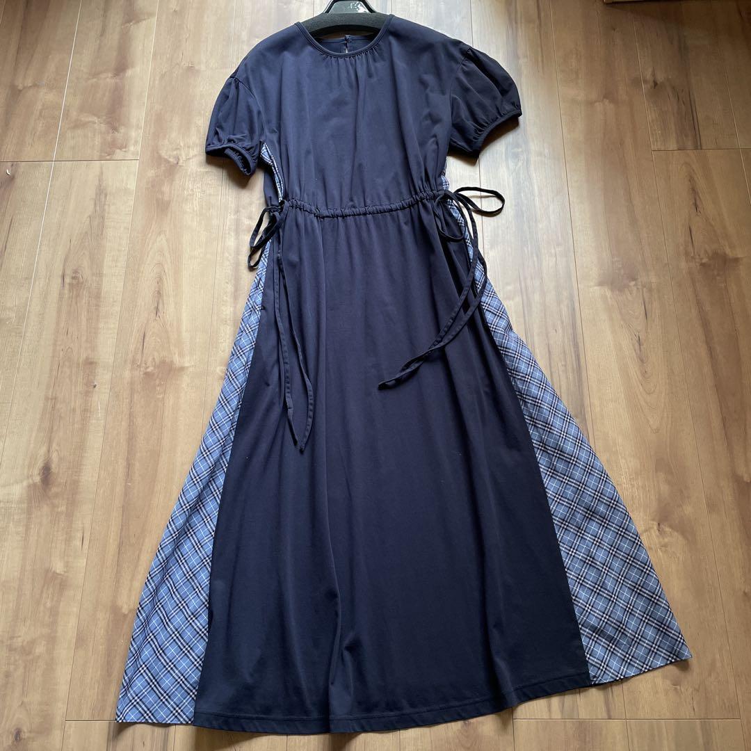 BLUE LABEL CRESTBRIDGE ロングワンピース 38 BLUE LABEL CRESTBRIDGE ワンピース サイズ38 - メルカリ