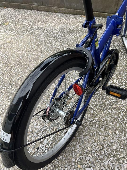 【 NUNU】折り畳み自転車 青色