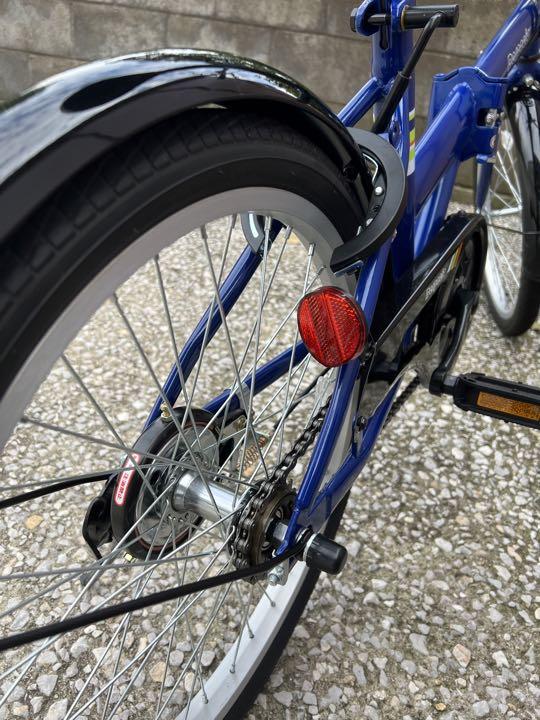 【 NUNU】折り畳み自転車 青色