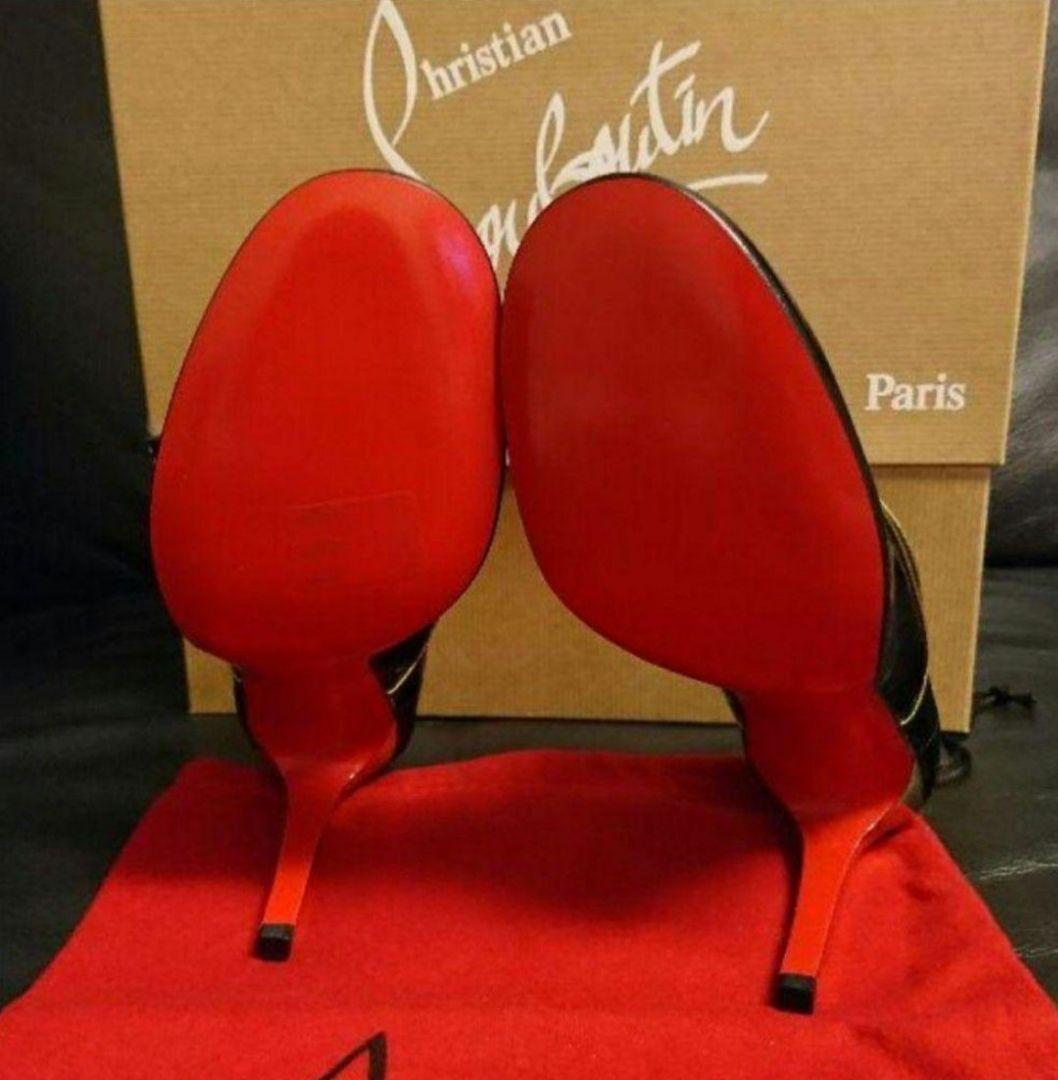 新品、未使用 Christian Louboutin 黒 パテント ハイヒール