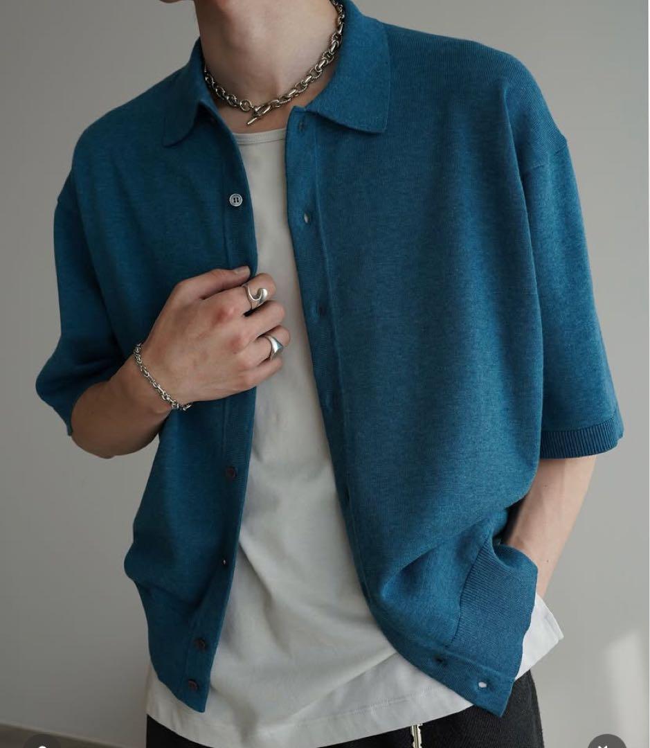 WYM BASIC HALF SLEEVE KNIT SHIRT Sサイズ
