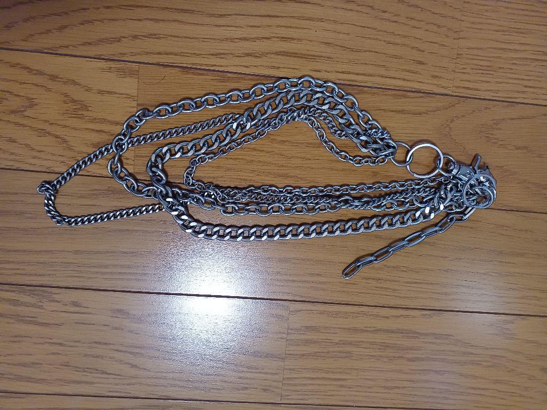 シルバー金属製ウォレットチェーン