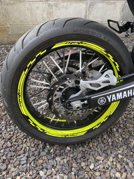wr250x  純正ホイール　黒ハブ　後期