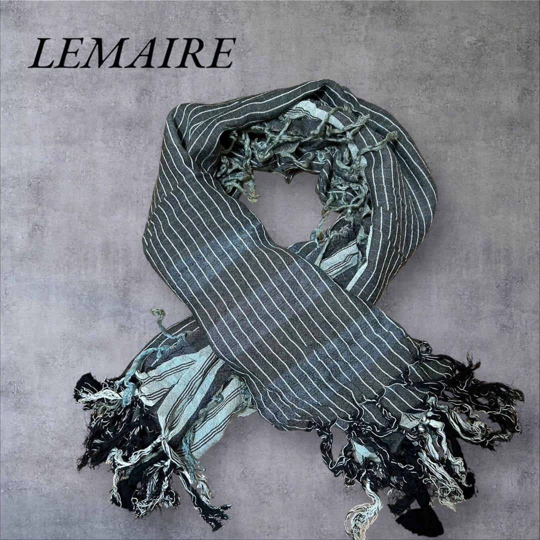 LEMAIRE ストライプ フリンジ ストール レーヨン 100% 6,054円