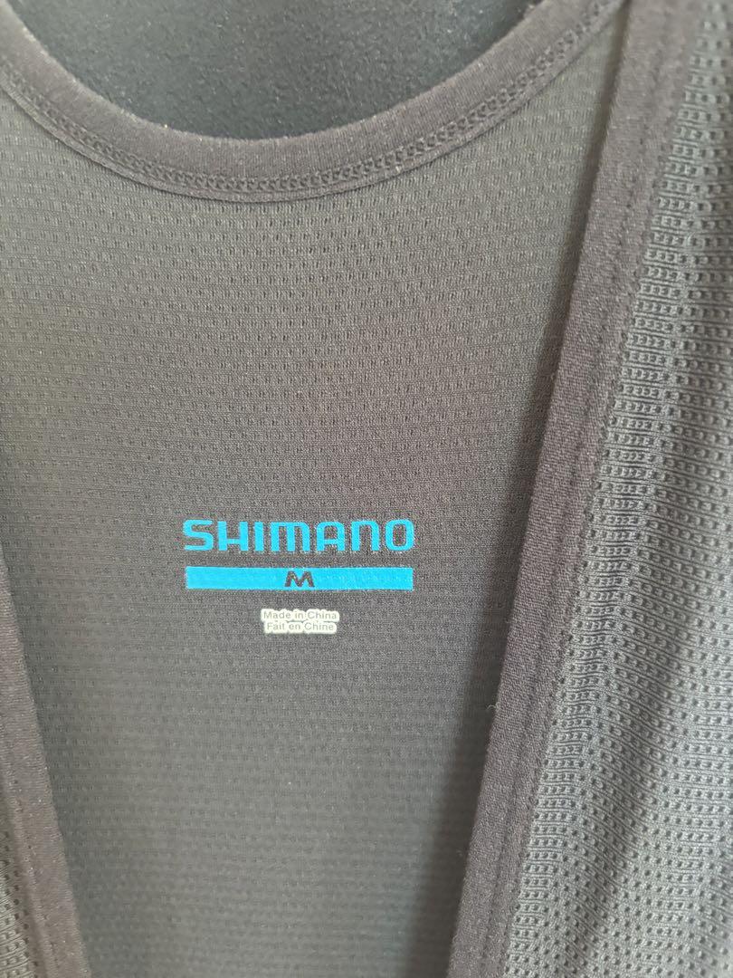 SHIMANO サイクルウェア 春秋用上下セット 黒/白