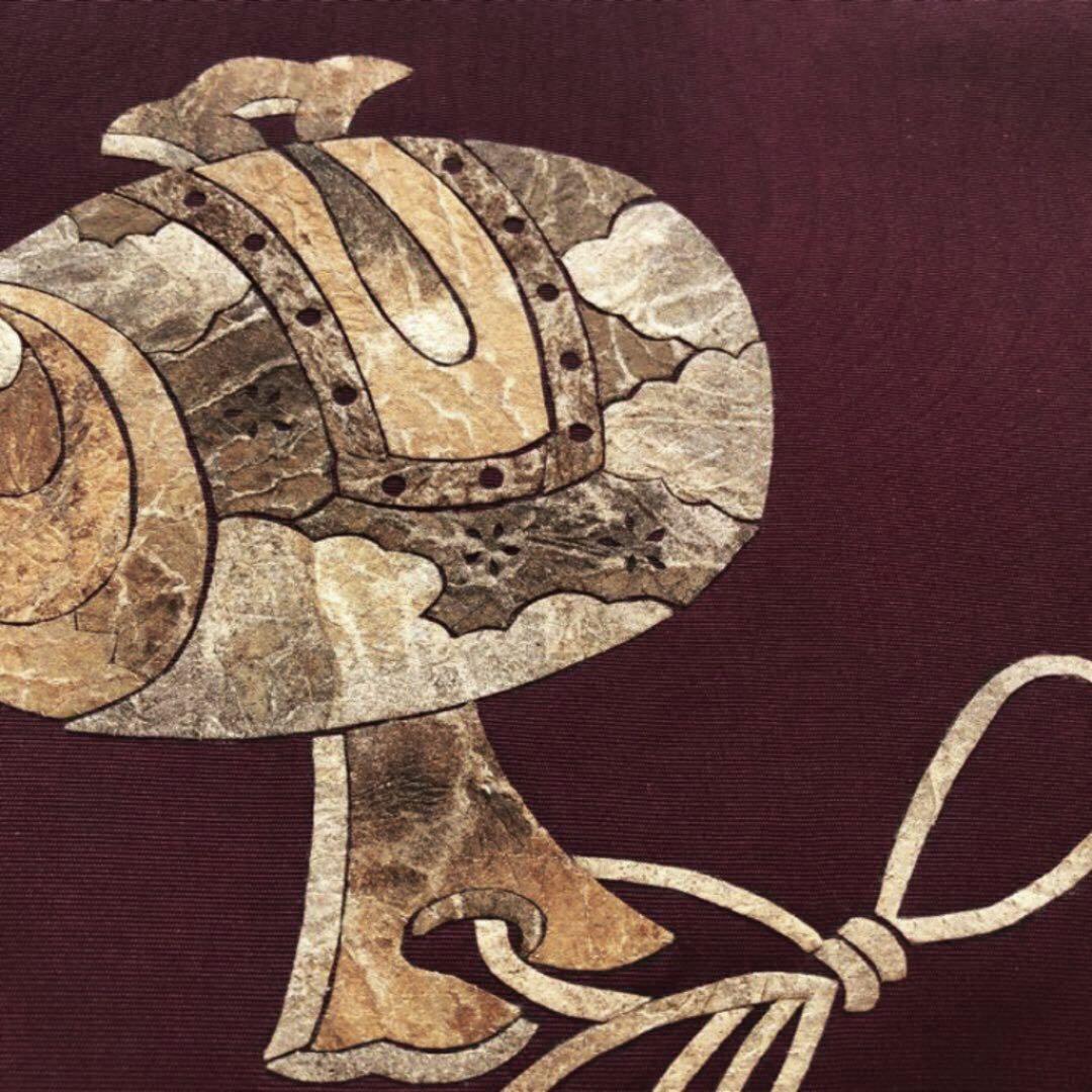 人気海外一番 袋帯 京都 西陣 ひなや 組織 金糸 全通柄 多色 斜め格子