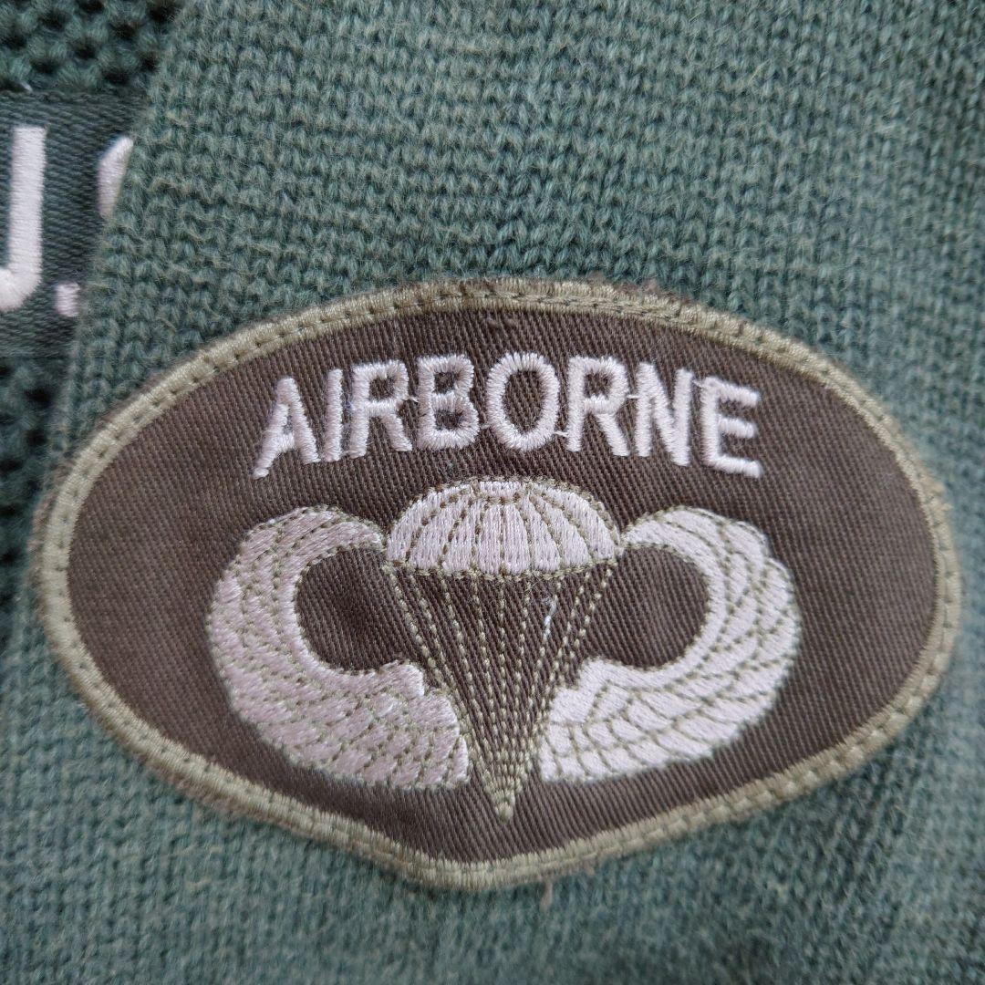 AVIREX S.ARMY アビレックス刺繍 ニットカーディガン/ジャケット