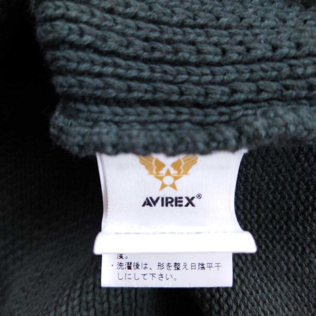 AVIREX S.ARMY アビレックス刺繍 ニットカーディガン/ジャケット