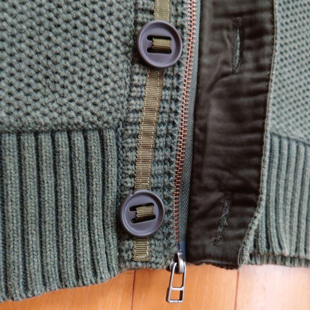 AVIREX S.ARMY アビレックス刺繍 ニットカーディガン/ジャケット