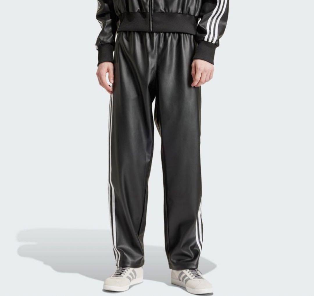 最安値 adidas アディダス 2XL フェイクレザー パンツ 極美品 最安値 adidas アディダス 2XL フェイクレザー パンツ 極美品
