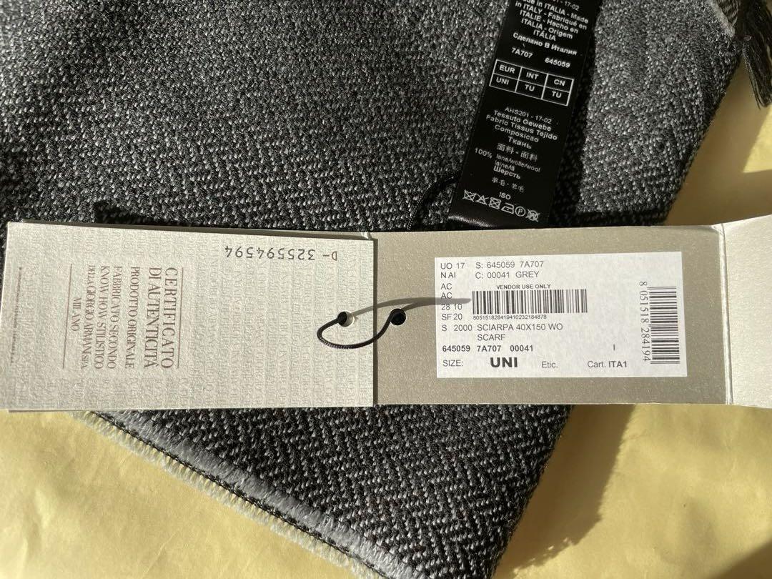 新品未使用 ARMANI COLLEZIONI マフラー