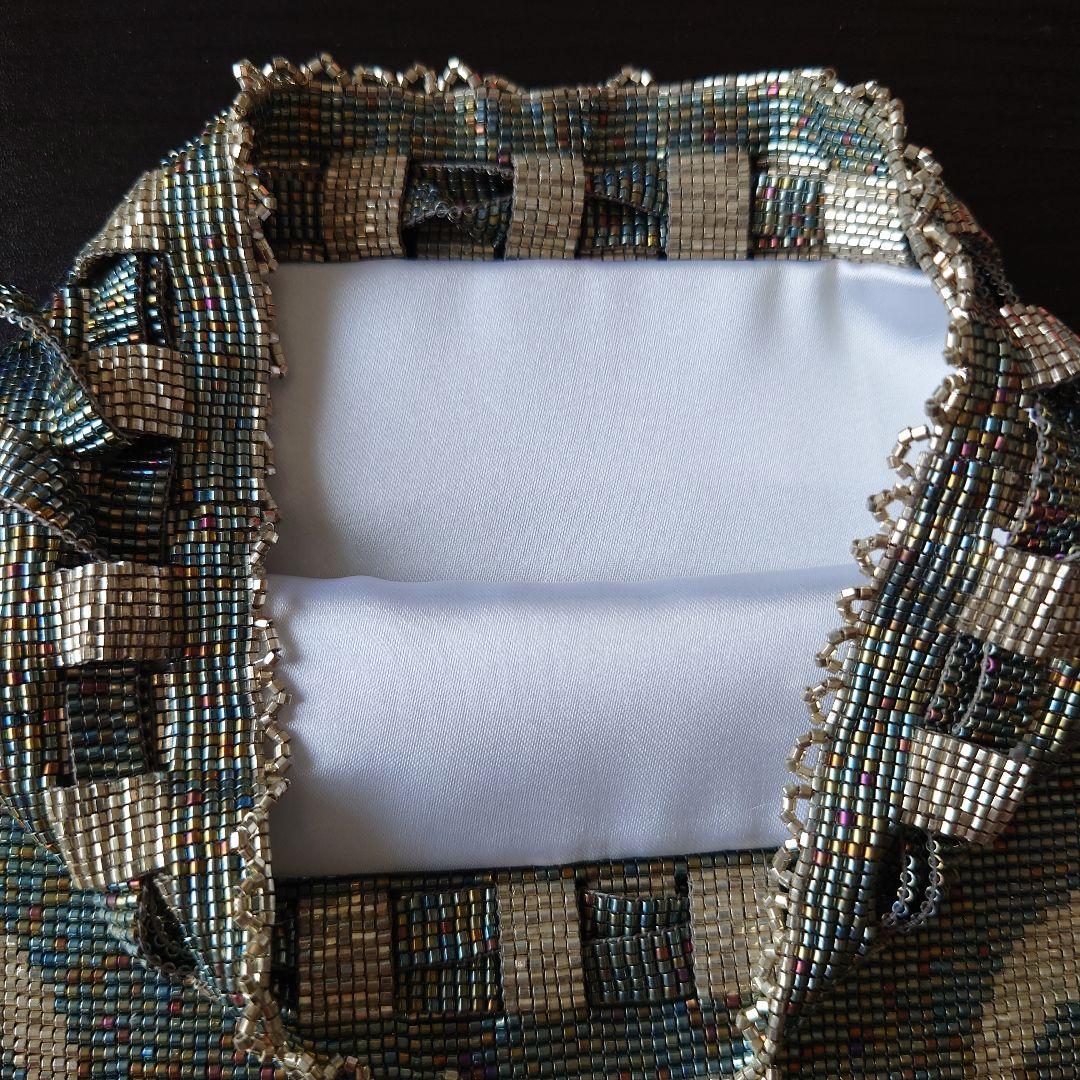 ハンドメイド　デリカビーズ巾着 ハンドメイド デリカビーズ巾着