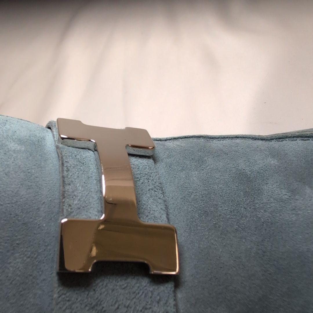 I*T様 【美品】HERMES エルメス モカシン パリ ブルー サイズ40　2