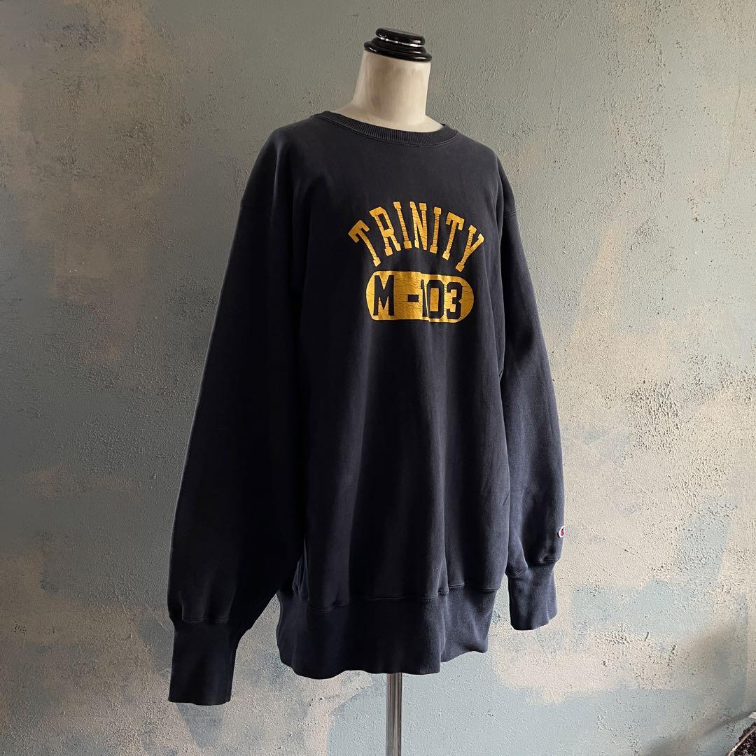 90's 刺繍タグ”Champion“Reverse Weave”二段sweat