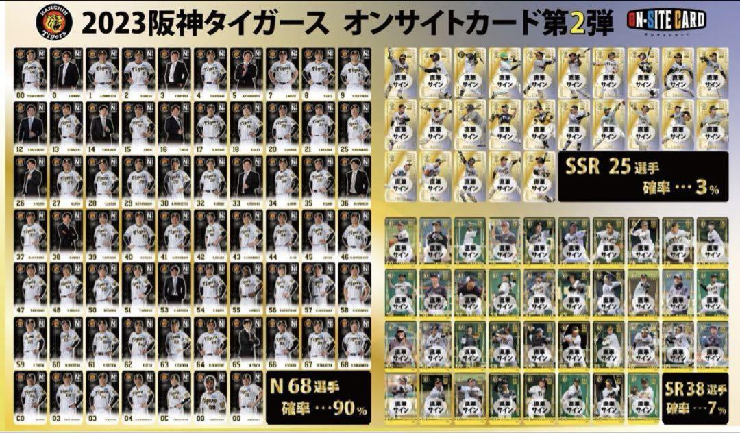 SSR】阪神タイガース 坂本誠志郎オンサイトカード 直筆サイン30